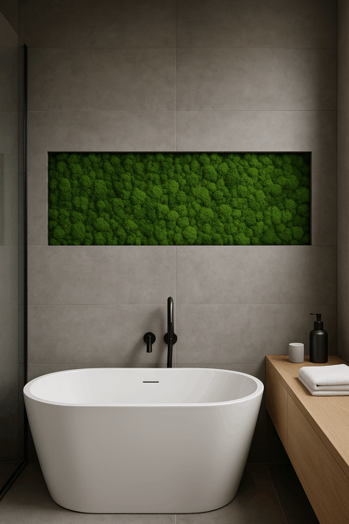 moswand badkamer