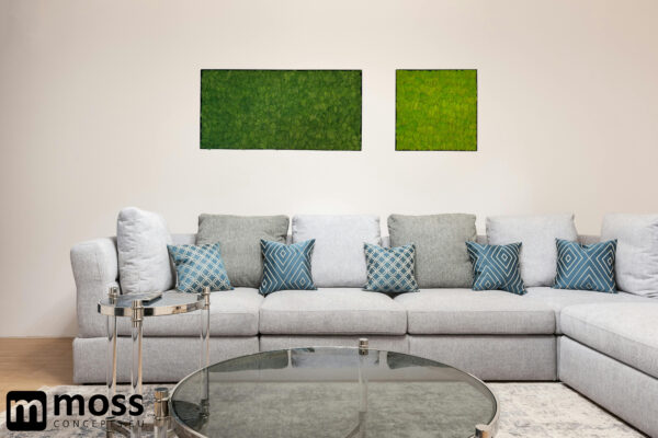 Mosschilderij LINN Metal 50x50cm. - Afbeelding 5