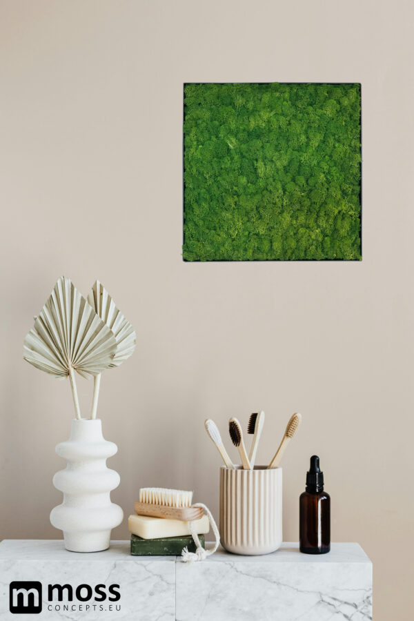 Mosschilderij FAY METAL 50x50cm. - Afbeelding 4