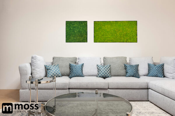 Mosschilderij FAY METAL 50x50cm. - Afbeelding 5